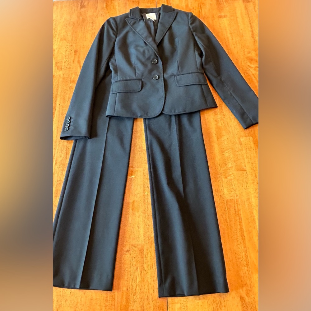 JCREW Womens Black Suit 0 XS EUC Like New